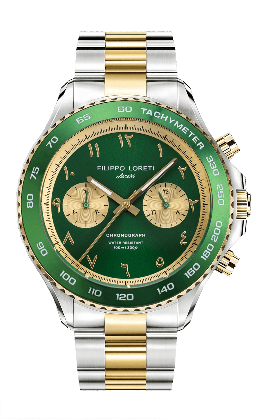 Ascari Arabic Dial Two Tone Gold