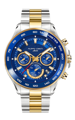 Ascari Monza Two Tone Blue Gold Steel