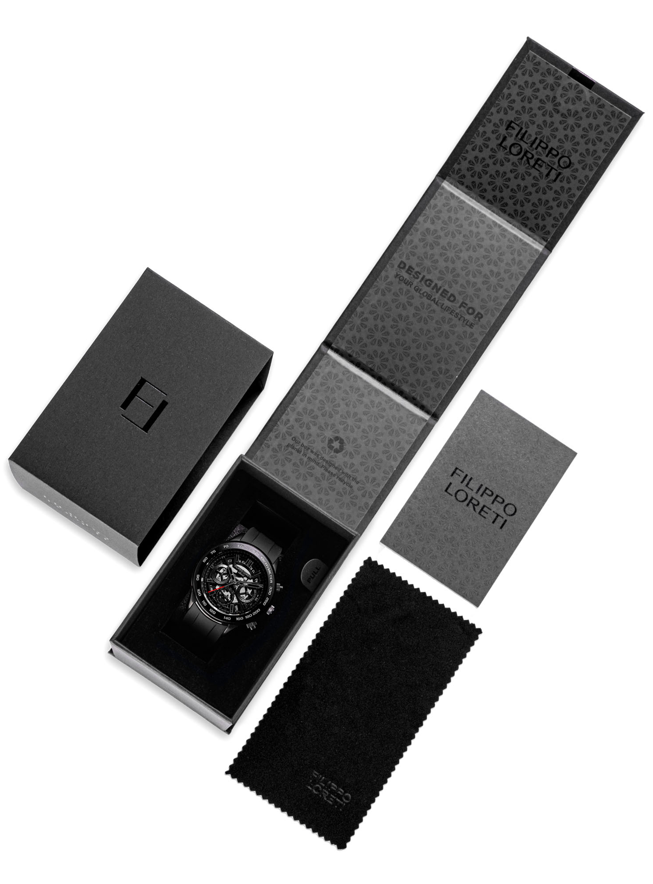 Ascari Monza Skeleton All Black Rubber