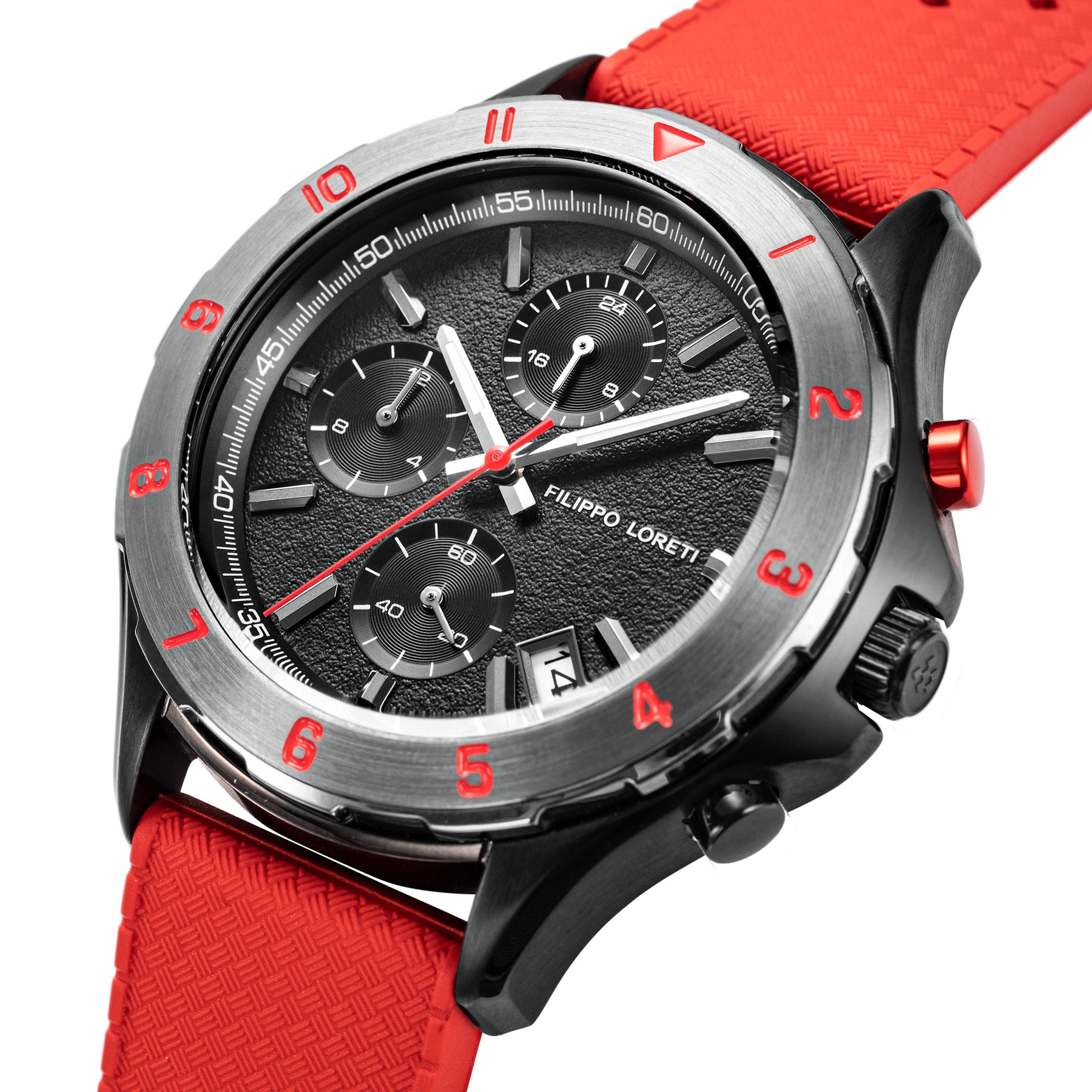 Pista Scarlet Striker Red Rubber