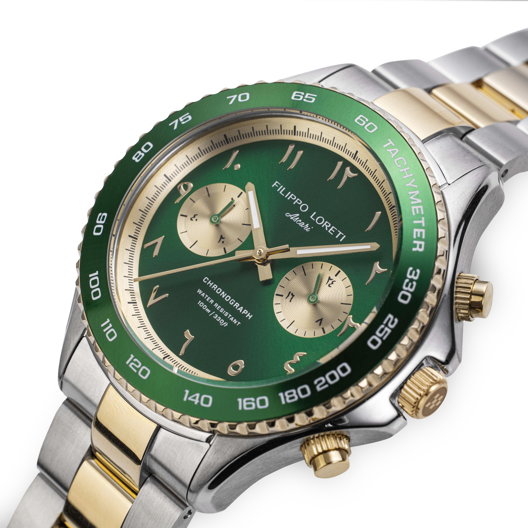Ascari Arabic Dial Two Tone Gold