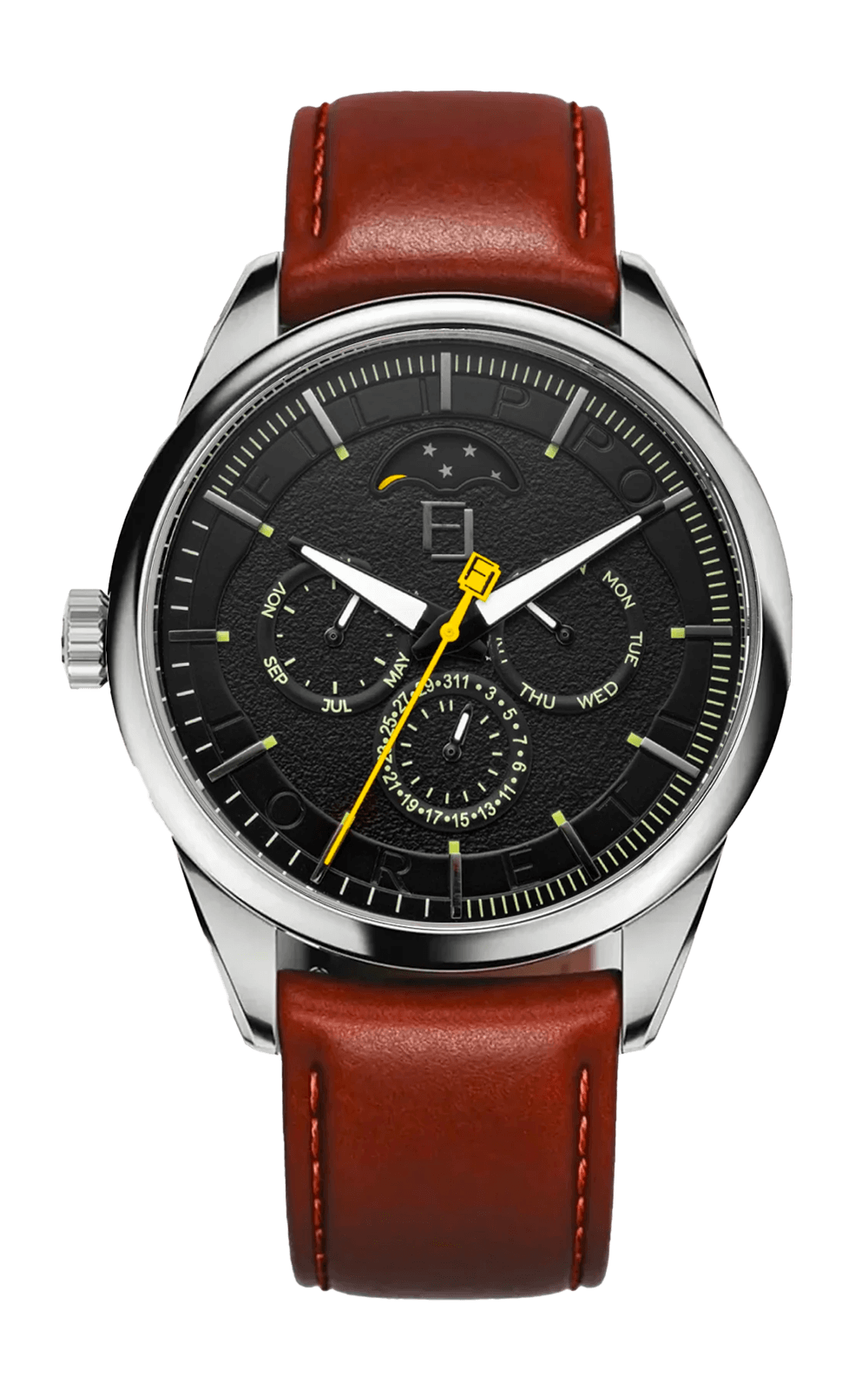 Ascari Monza Black Rose Tiger Rubber | Filippo Loreti Watch