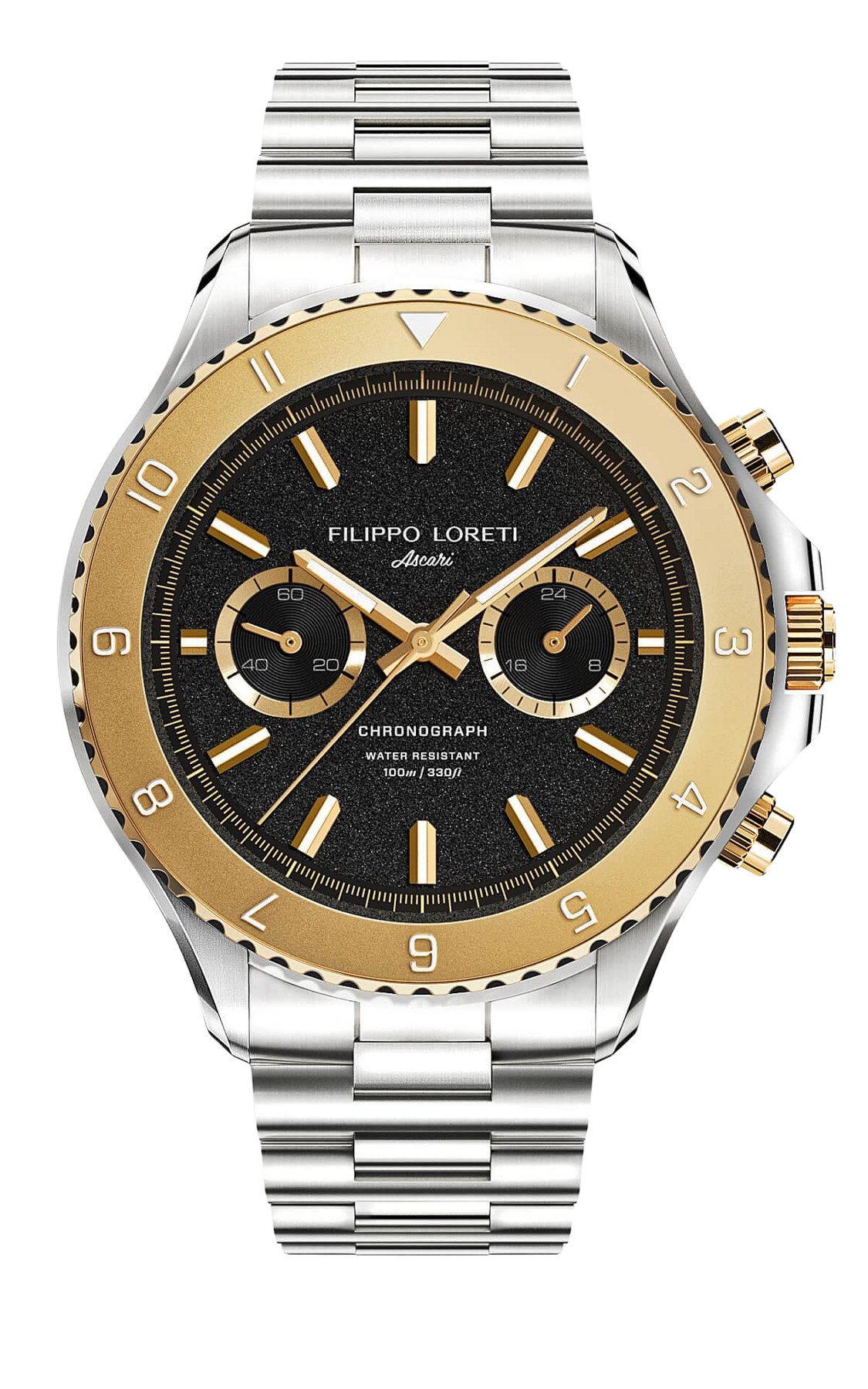 Ascari Two Tone Gold Steel Link