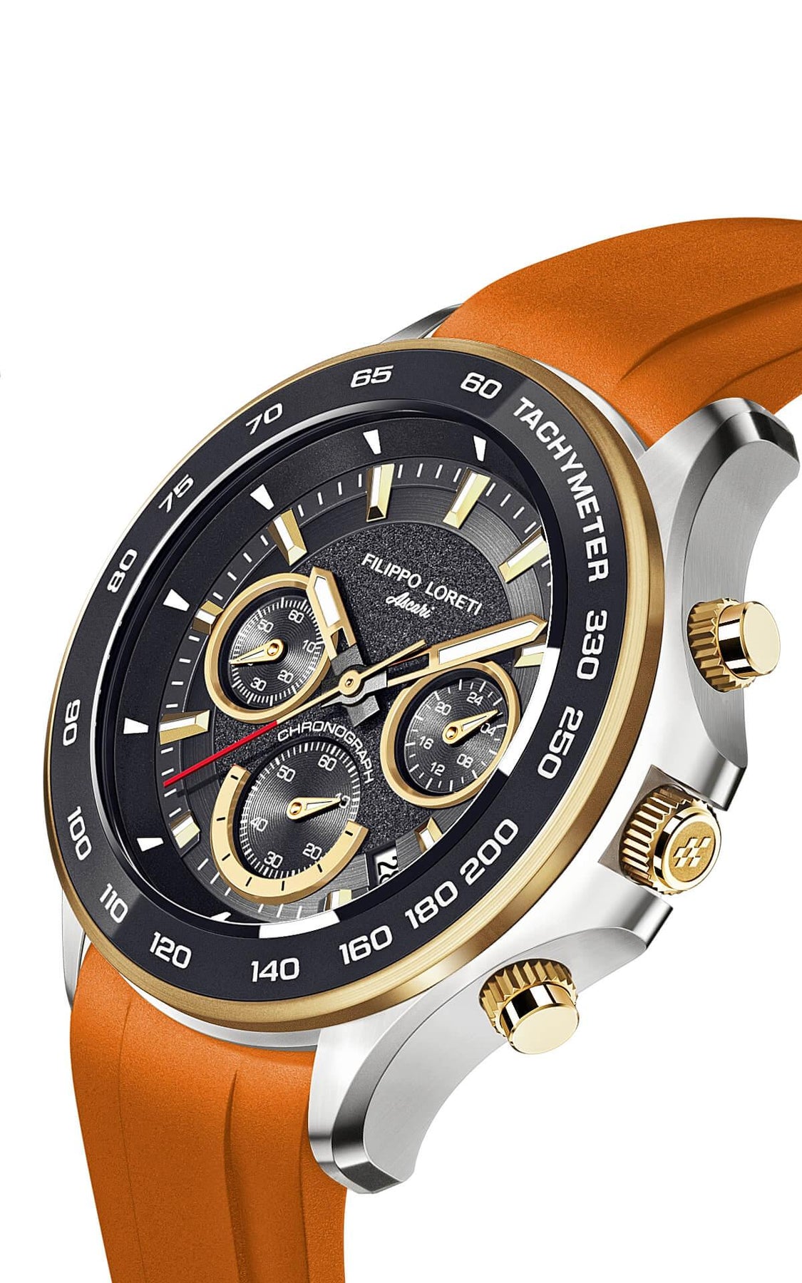 Ascari Monza Two Tone Black Gold Tiger Rubber - Filippo Loreti