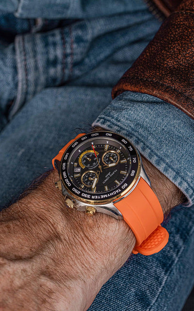 Ascari Monza Two Tone Black Gold Tiger Rubber - Filippo Loreti