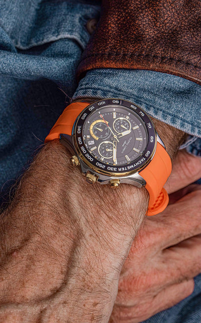 Ascari Monza Two Tone Black Gold Tiger Rubber - Filippo Loreti