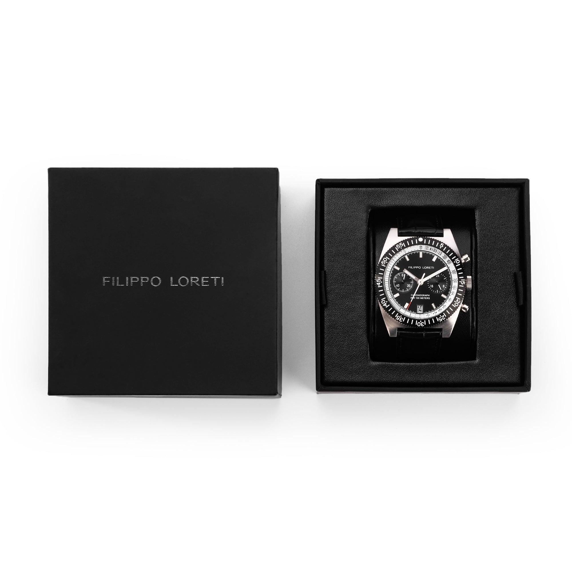 Parabolica 81 Silver All Black in its gift box