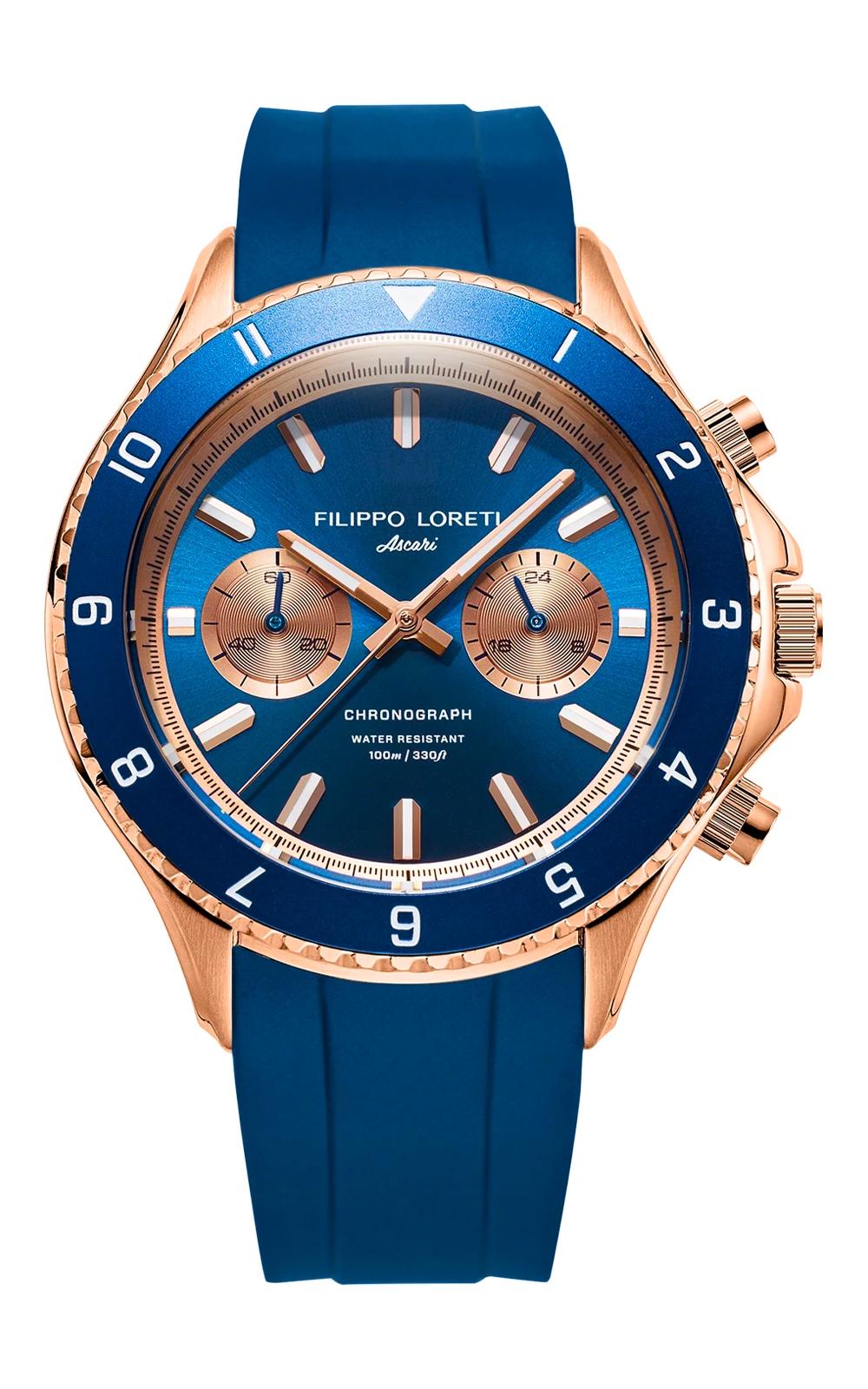 Ascari Indigo Rose Gold Rubber