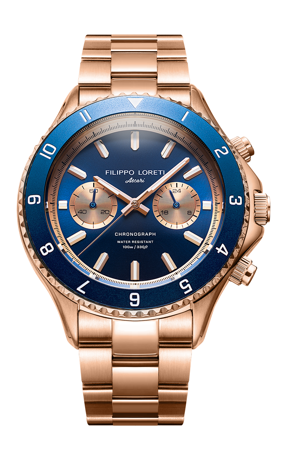 Ascari Indigo Rose Gold Rubber
