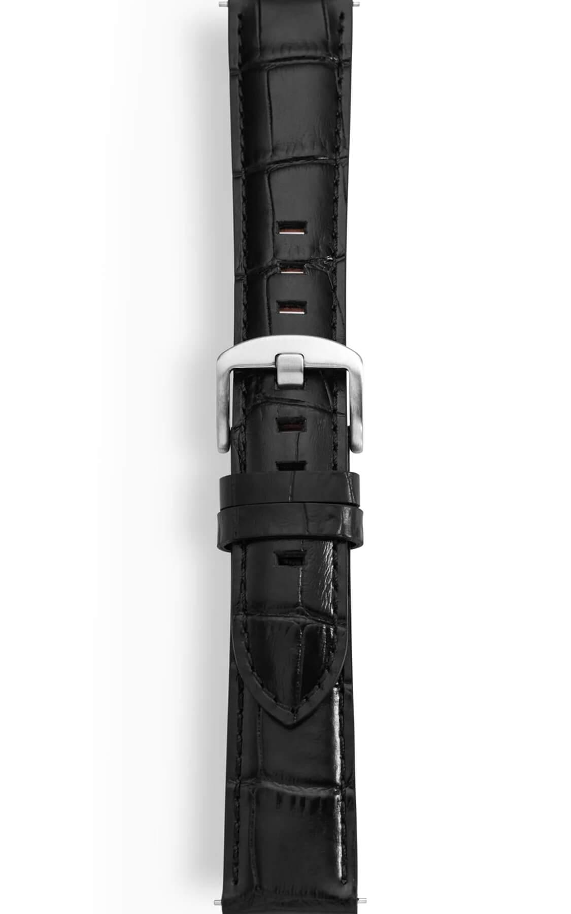 Black leather strap of the Parabolica 81