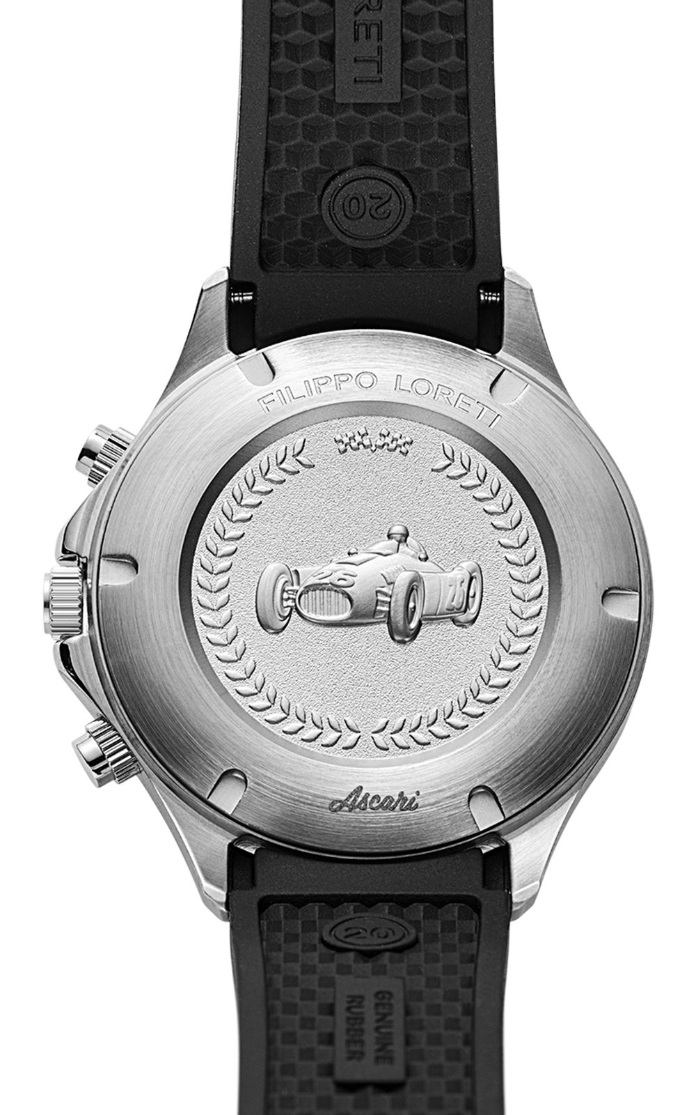 フィロカリア V Ascari Black Steel Link | Filippo Loreti Watch – Filippo Loreti