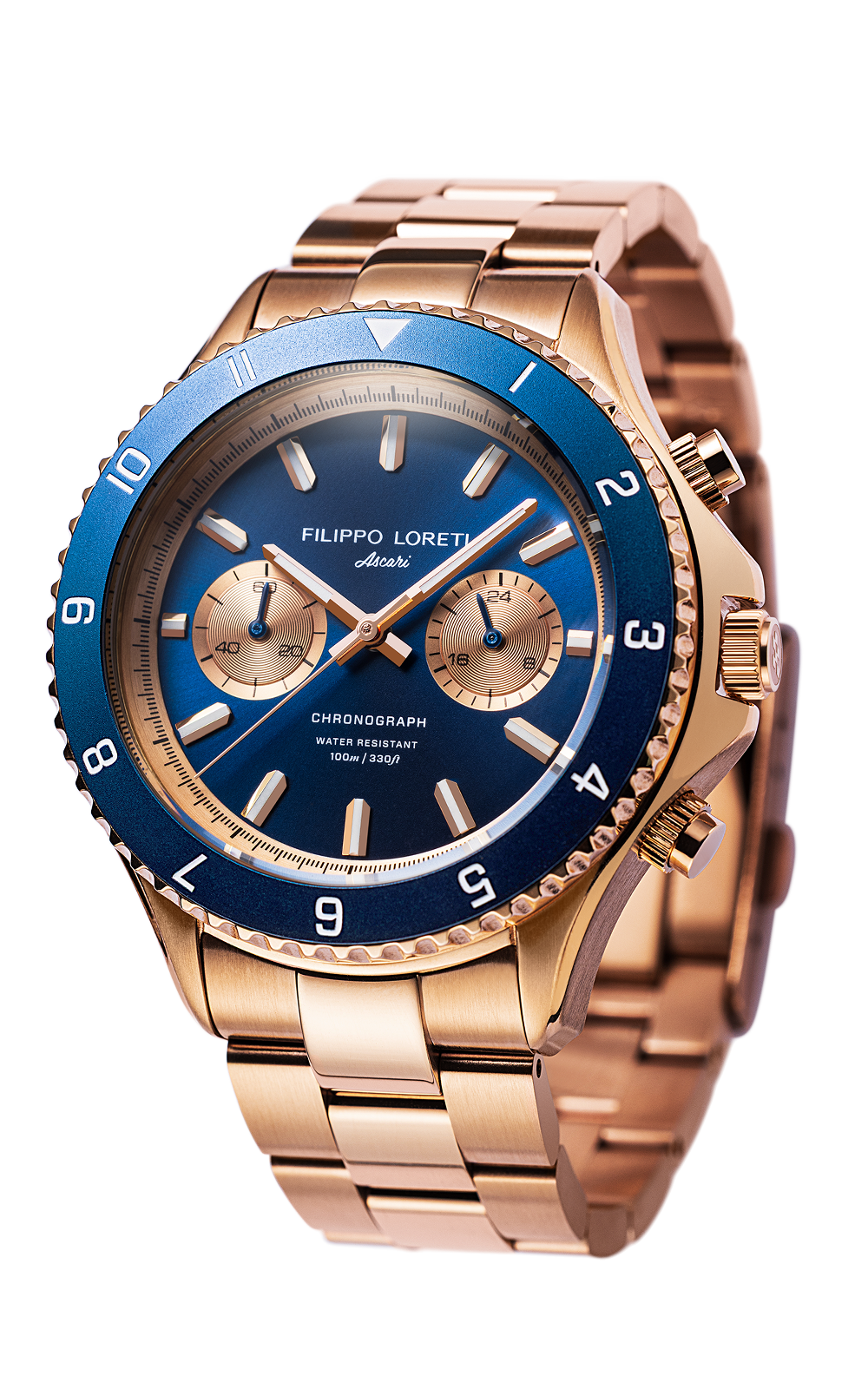 Ascari Indigo Rose Gold Rubber