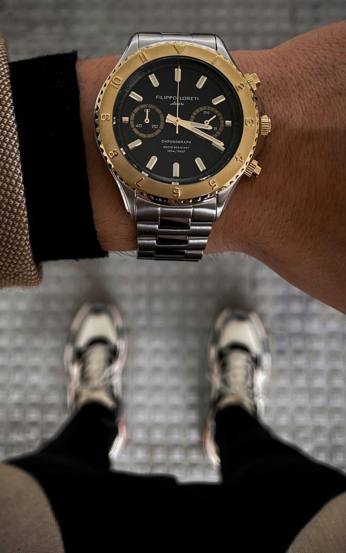 Ascari Two Tone Gold Steel Link - Filippo Loreti