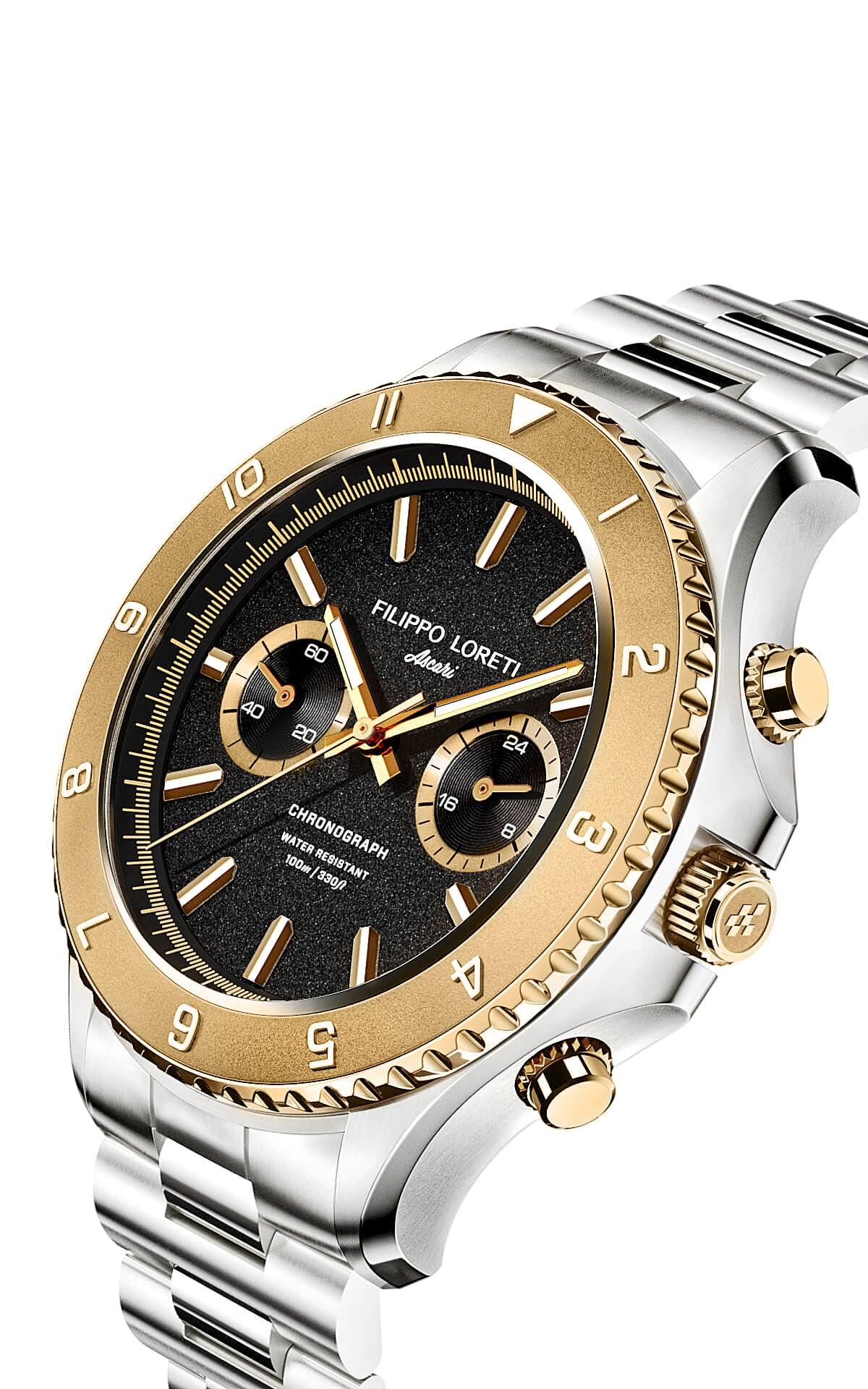 Ascari Two Tone Gold Steel Link - Filippo Loreti