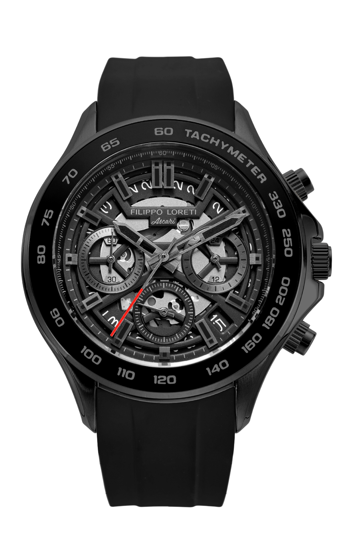 Ascari Monza Skeleton All Black Rubber