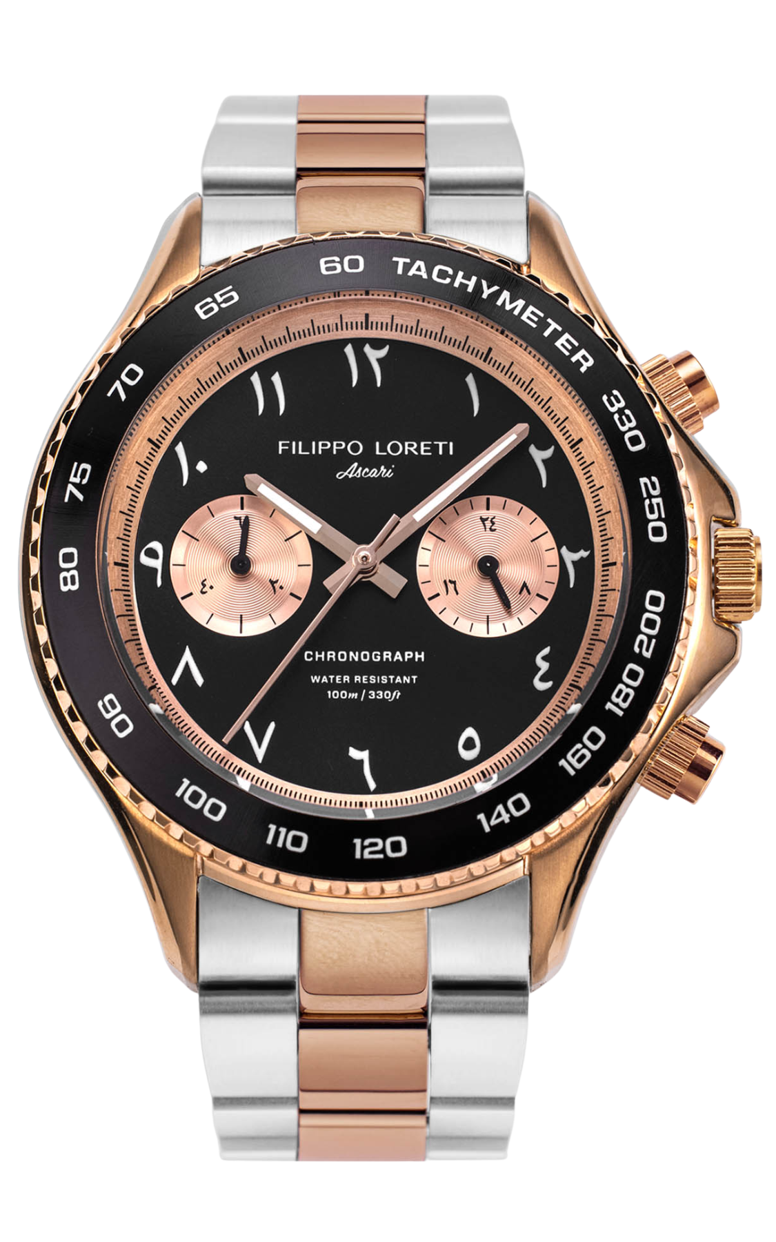 Ascari Arabic Dial Two Tone Rose Gold