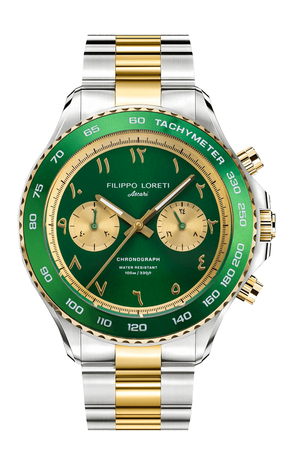 Ascari Arabic Dial Two Tone Gold