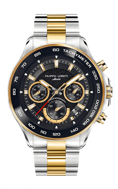 Ascari Monza Two Tone Black Gold Steel