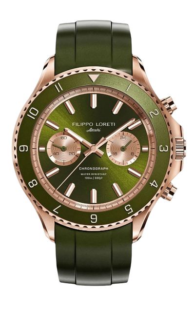 Ascari Moss Rose Gold Rubber