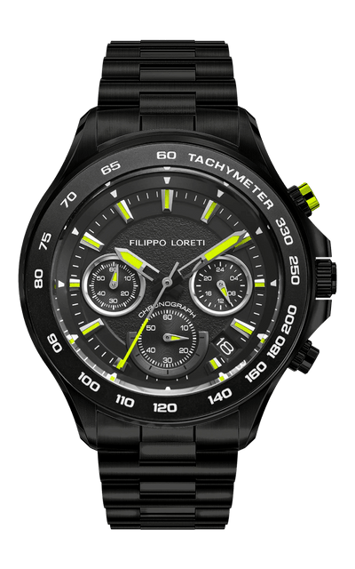 Ascari NightYellow Racer Black Bracelet