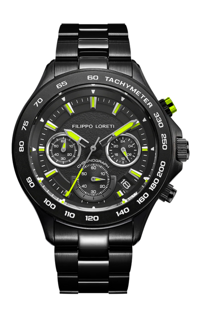 Ascari NightYellow Racer Black Bracelet