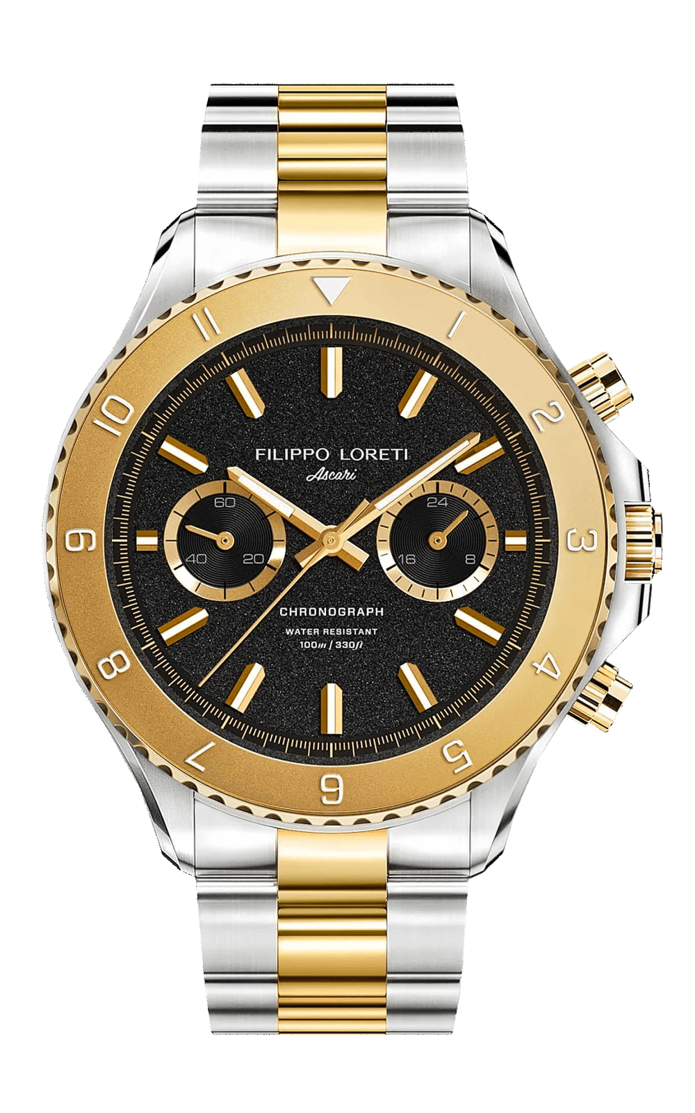 Ascari Two Tone Gold Steel Link