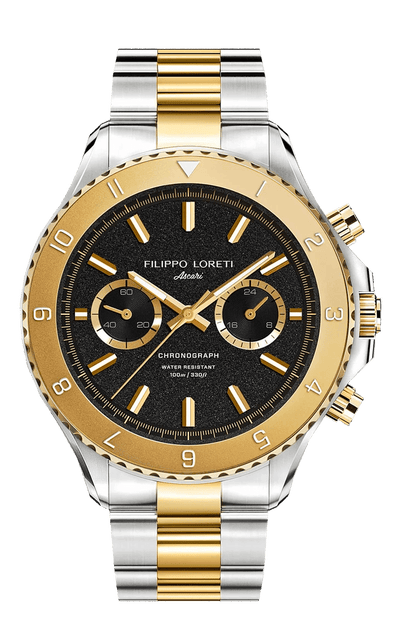 Ascari Two Tone Gold Steel Link