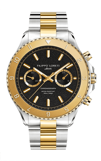 Ascari Two Tone Gold Steel Link