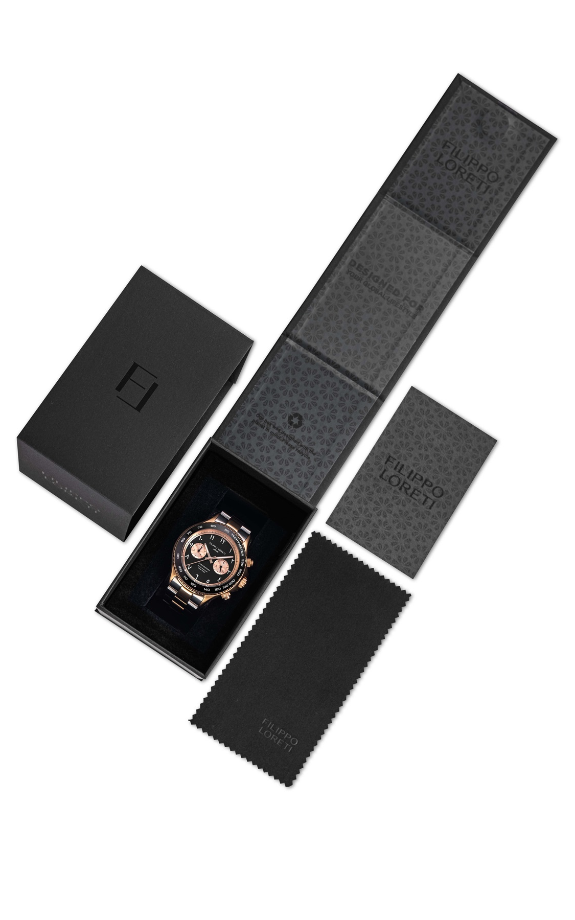 Ascari Arabic Dial Two Tone Rose Gold