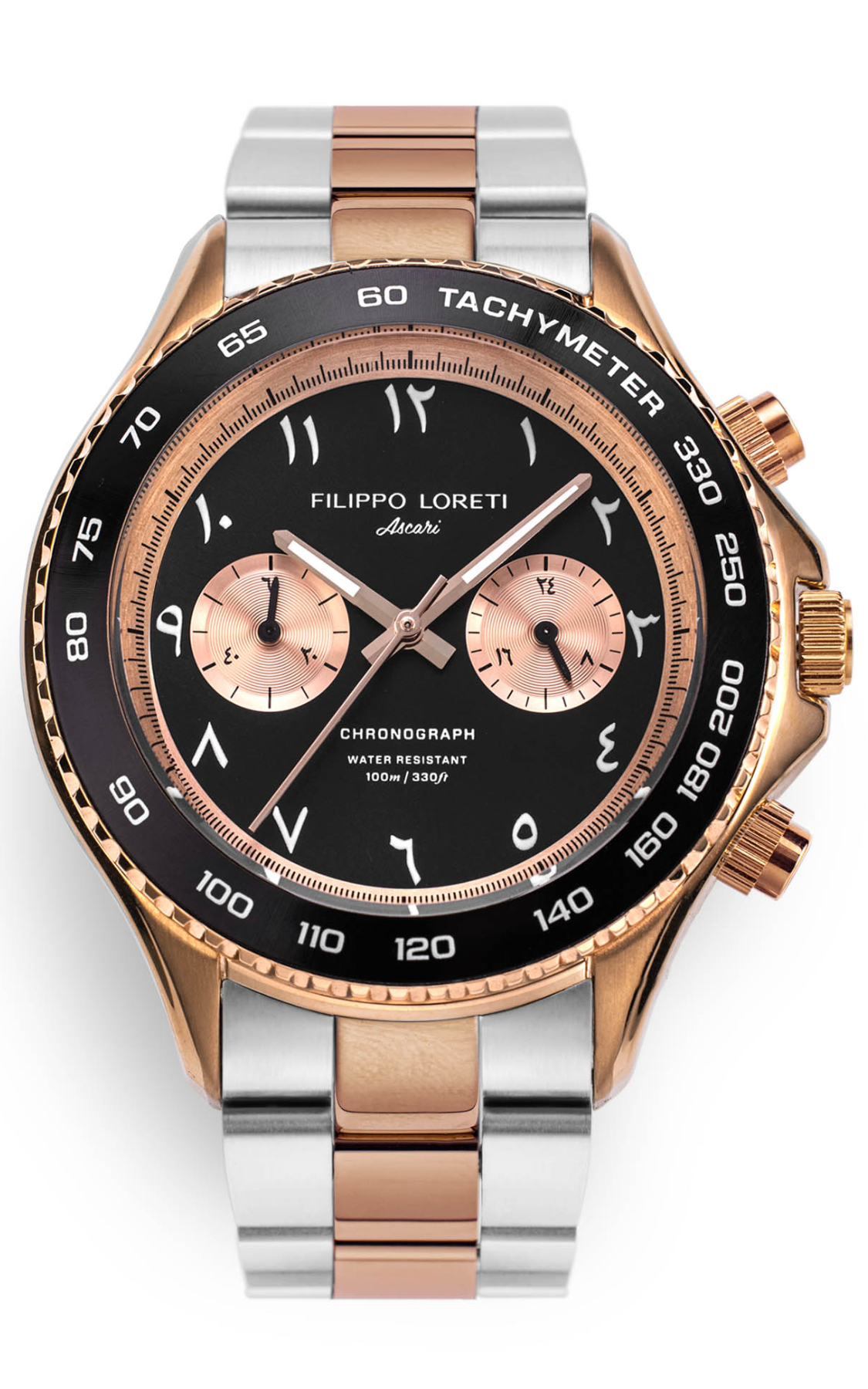 Ascari Arabic Dial Two Tone Rose Gold