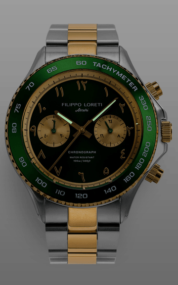 Ascari Arabic Dial Two Tone Gold