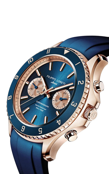 Ascari Indigo Rose Gold Rubber - Filippo Loreti