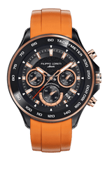 Ascari Monza Black Rose Gold Tiger Rubber