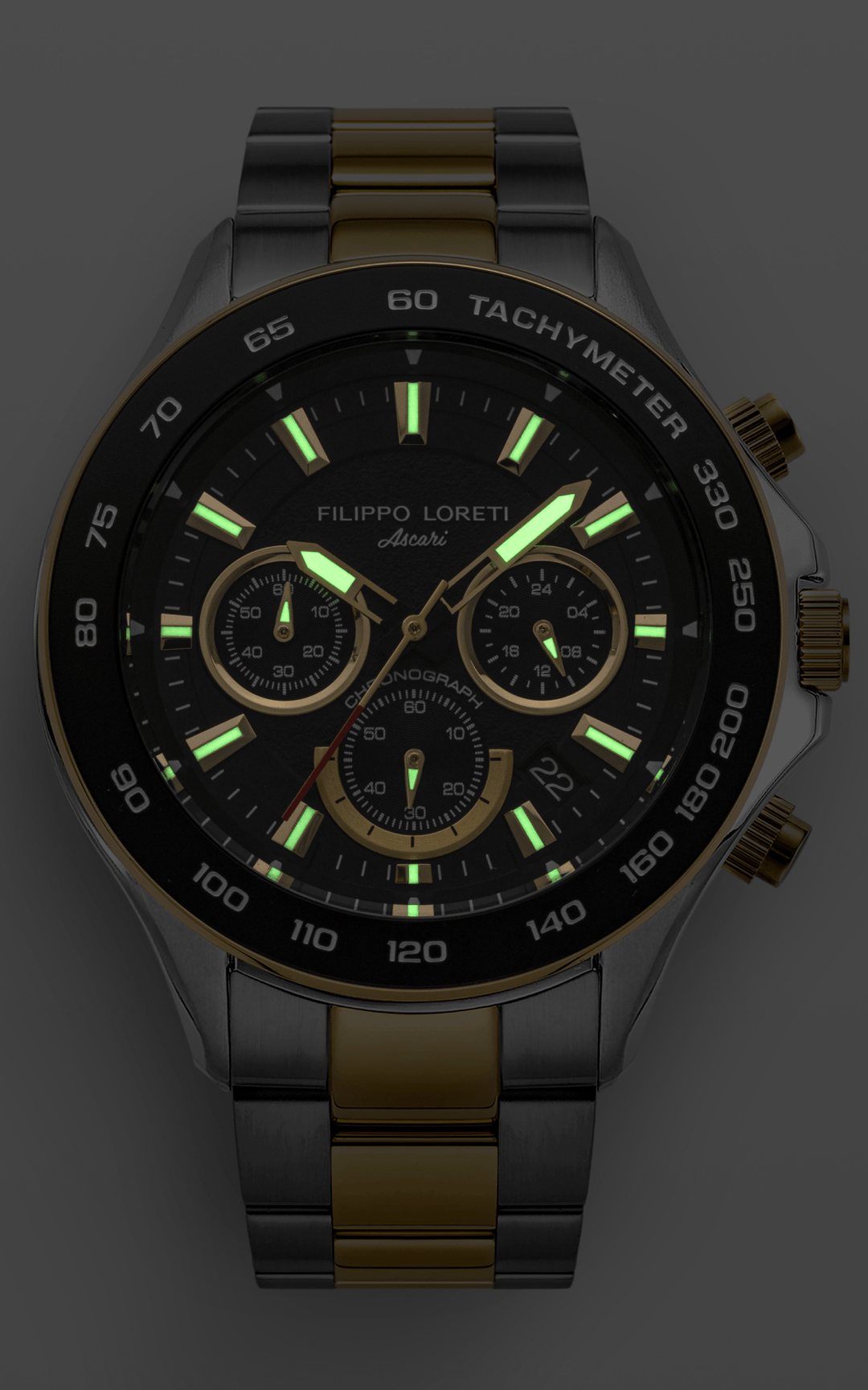 Ascari Monza Black Rose Tiger Rubber | Filippo Loreti Watch