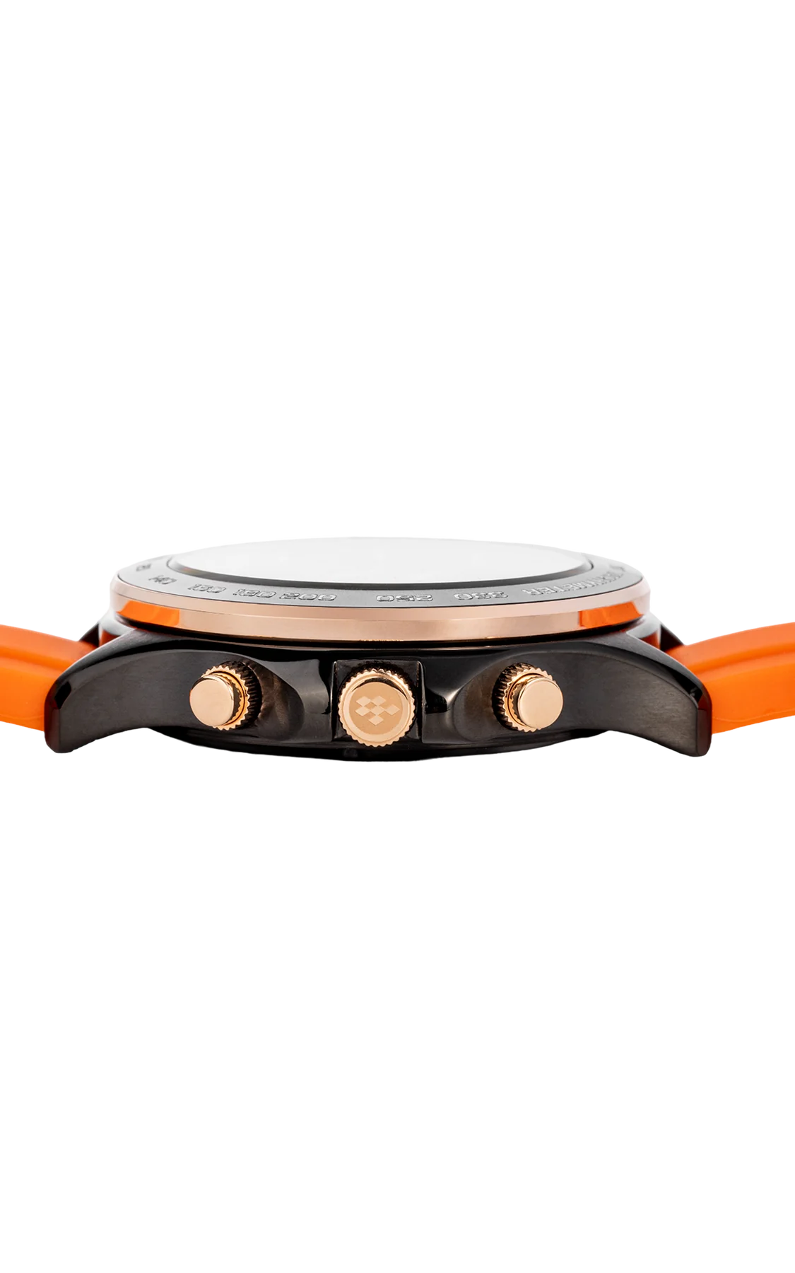 Ascari Monza Black Rose Gold Tiger Rubber