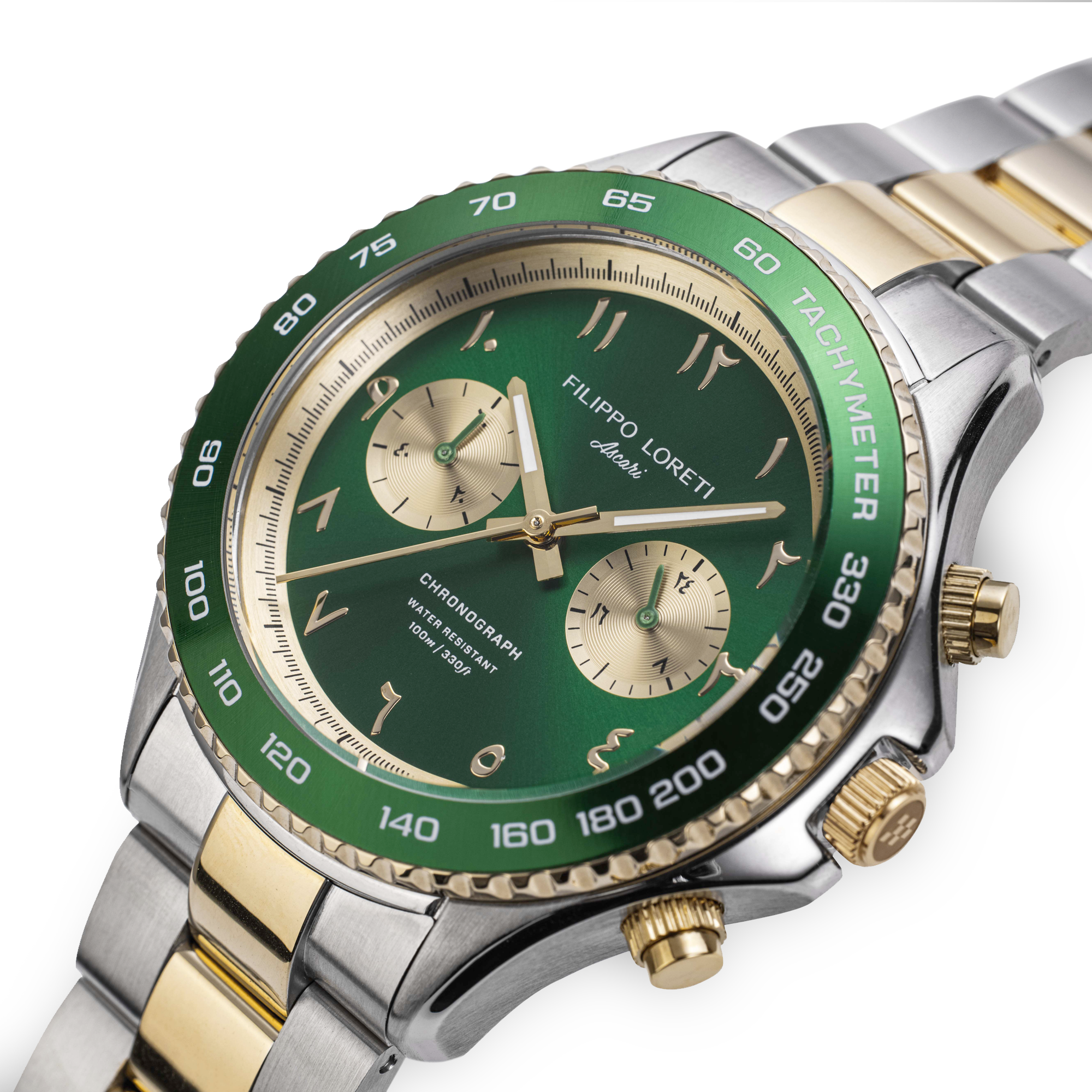 Ascari Arabic Dial Two Tone Gold