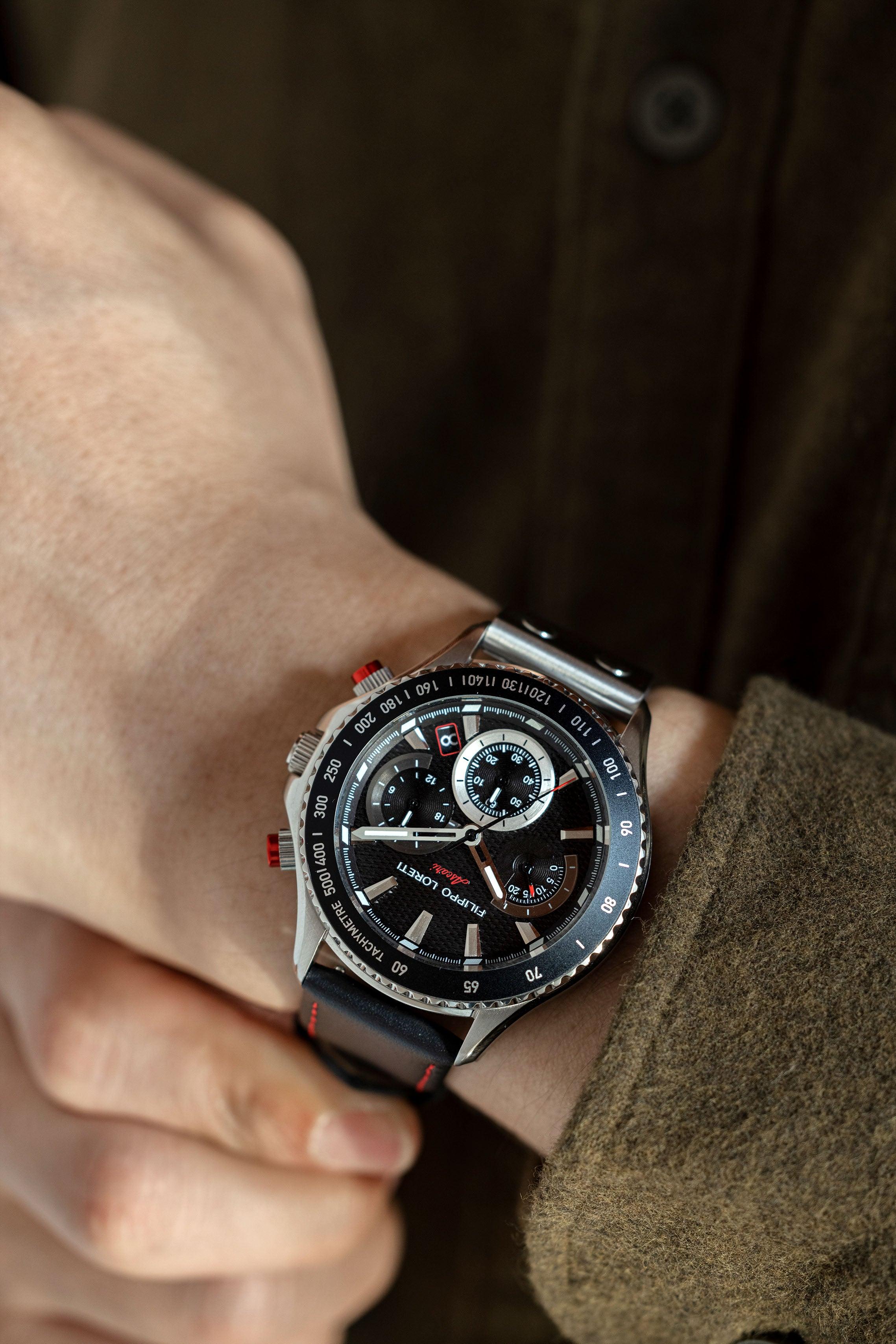 Ascari Sport Steel Black Leather - Filippo Loreti