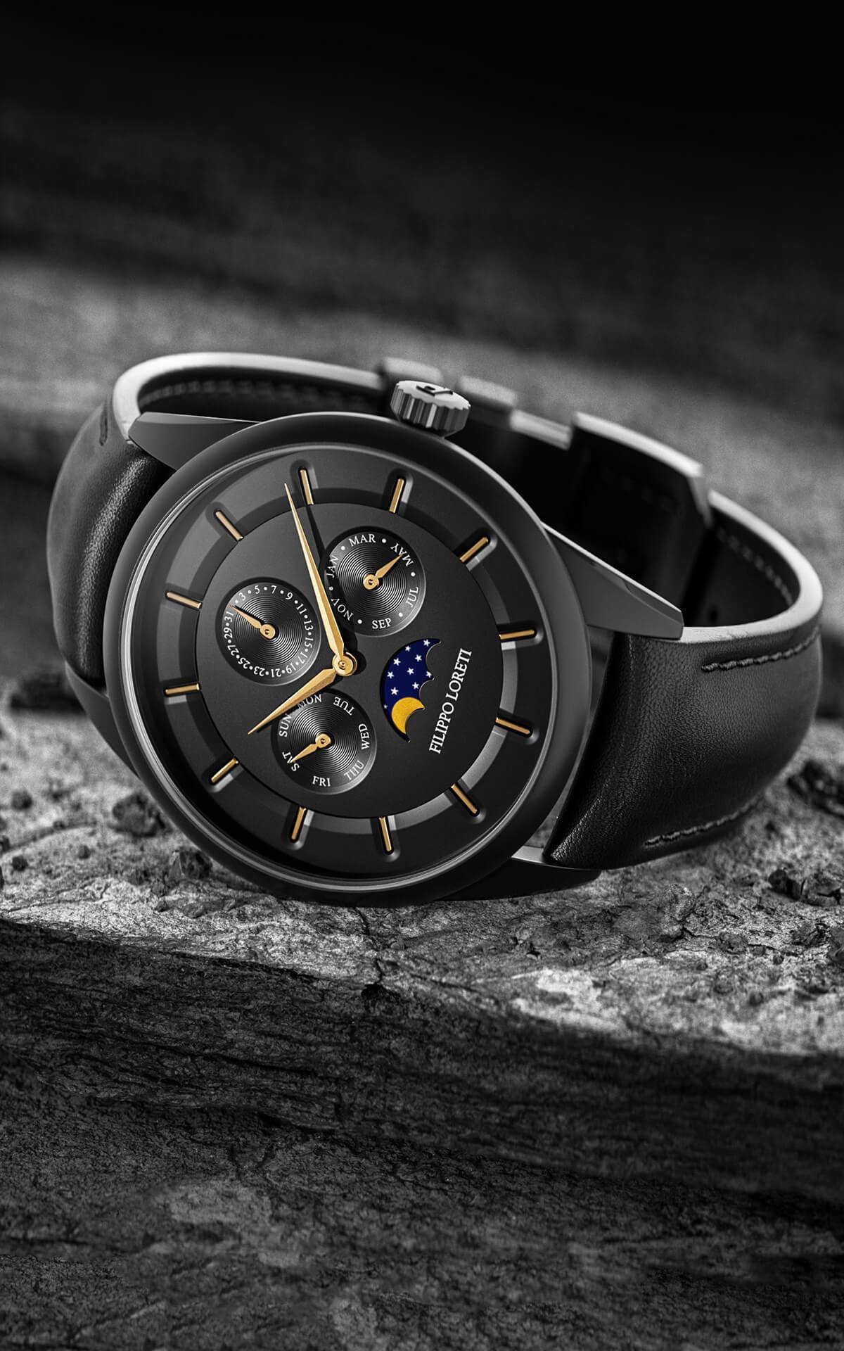 Venice Moonphase Black Gold - Filippo Loreti