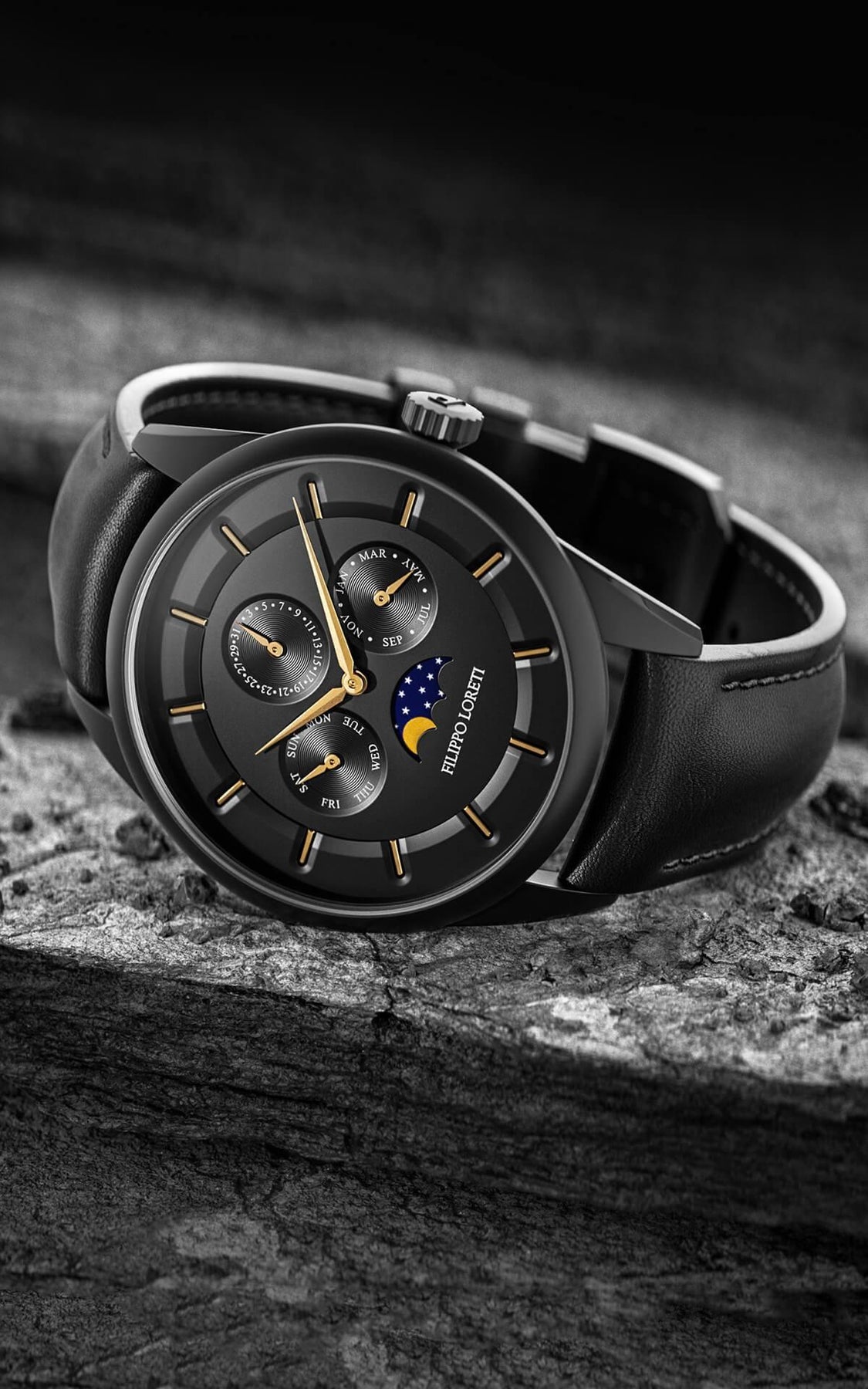 Venice Moonphase Black Gold - Filippo Loreti