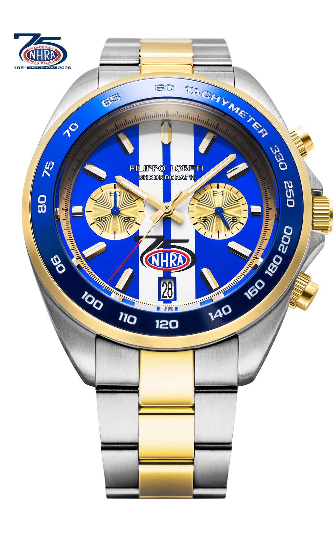 NHRA 75 White Stripes  Chronograph