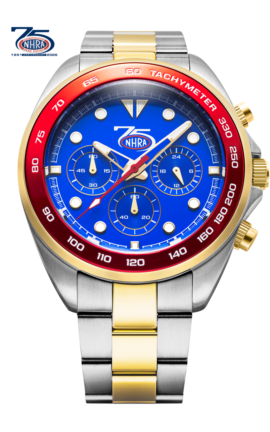 NHRA 75 Red & Blue Chronograph
