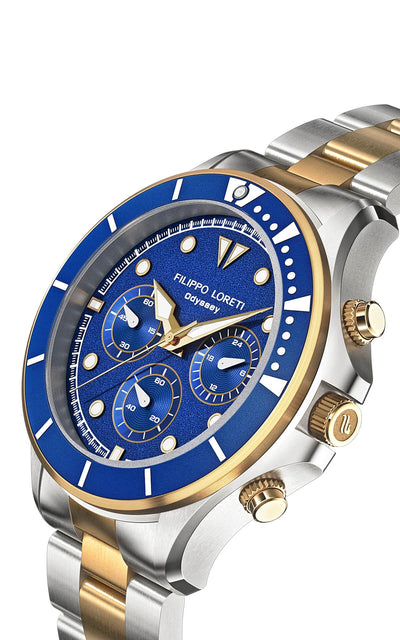 Odyssey Two Tone Gold Blue Link - Filippo Loreti