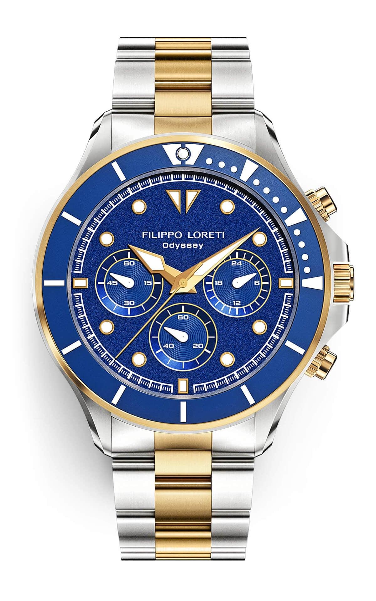 Odyssey Two Tone Gold Blue Link - Filippo Loreti