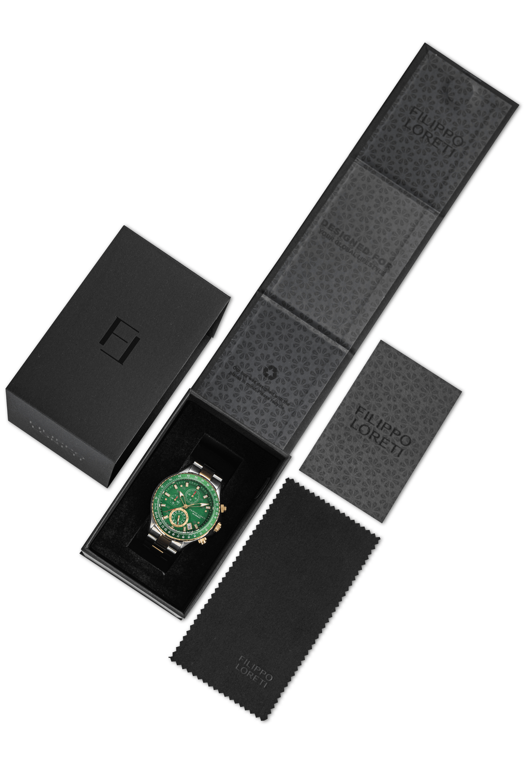 Ascari Monza Black Rose Tiger Rubber | Filippo Loreti Watch