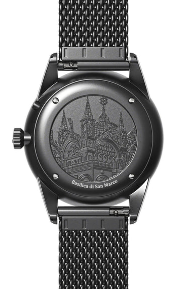 Venice Moonphase Black Gold Mesh - Filippo Loreti