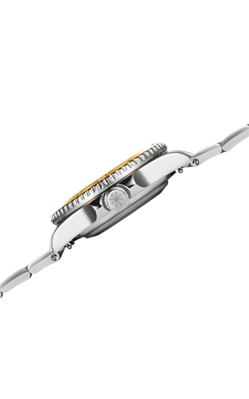 Aquadiver Skeleton Steel & Gold
