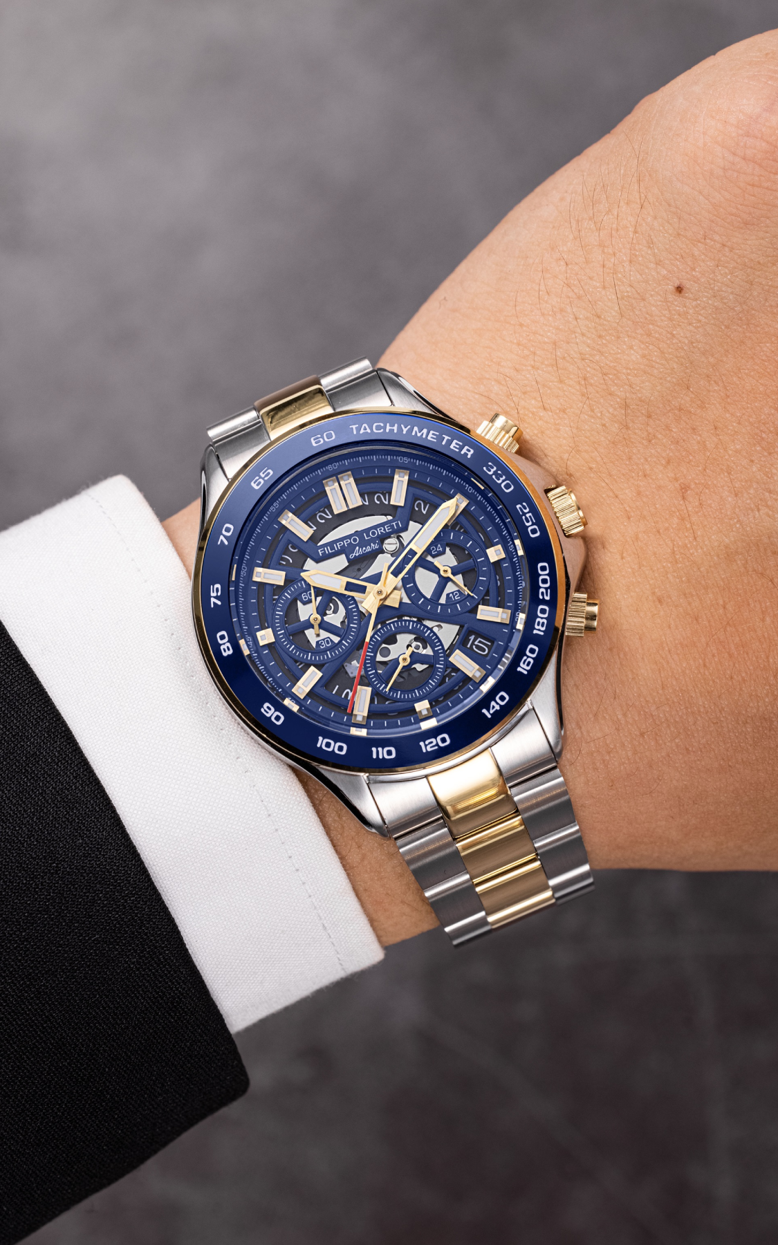 Ascari Monza Skeleton Two Tone Blue