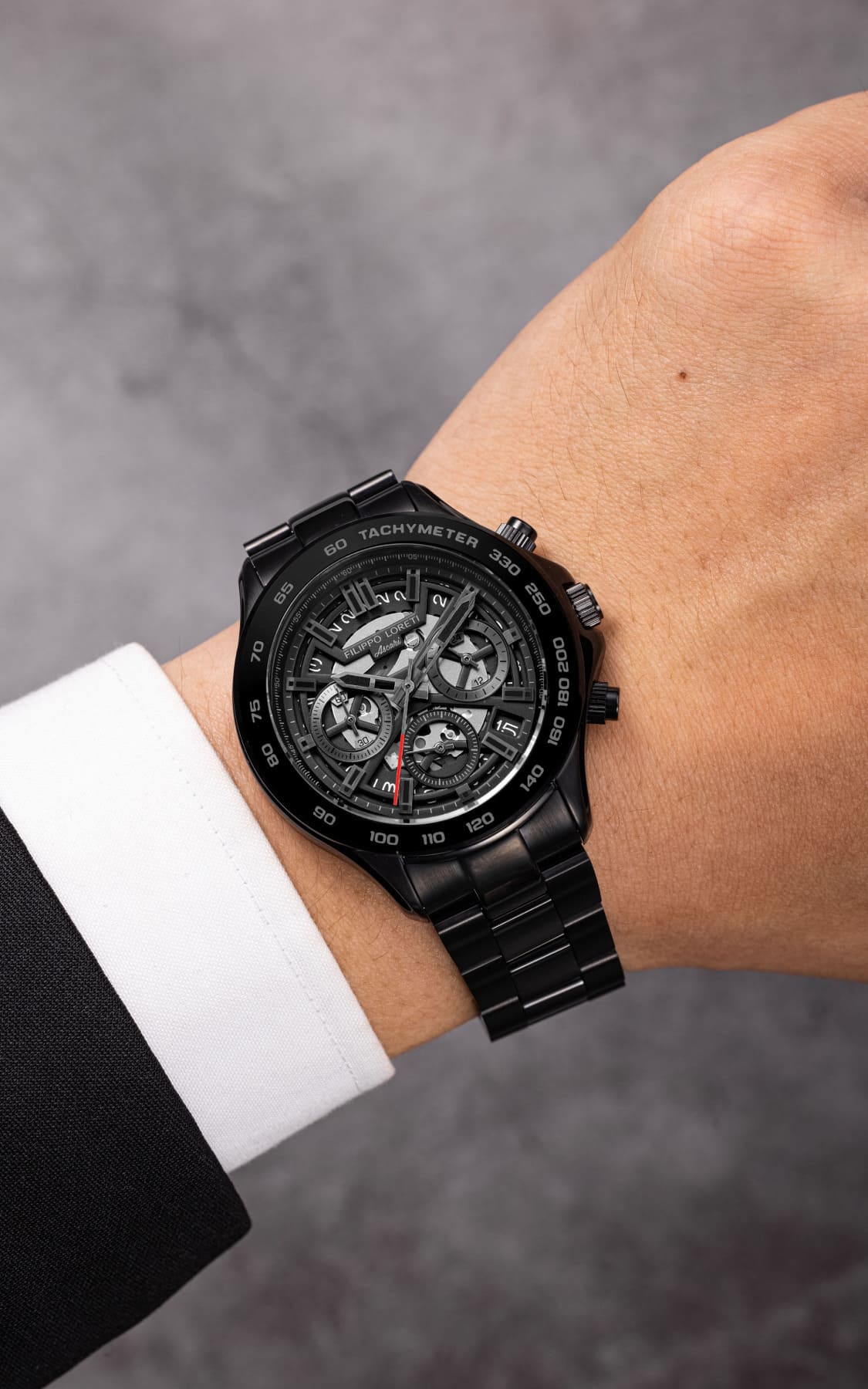 Ascari Monza Skeleton All Black Rubber