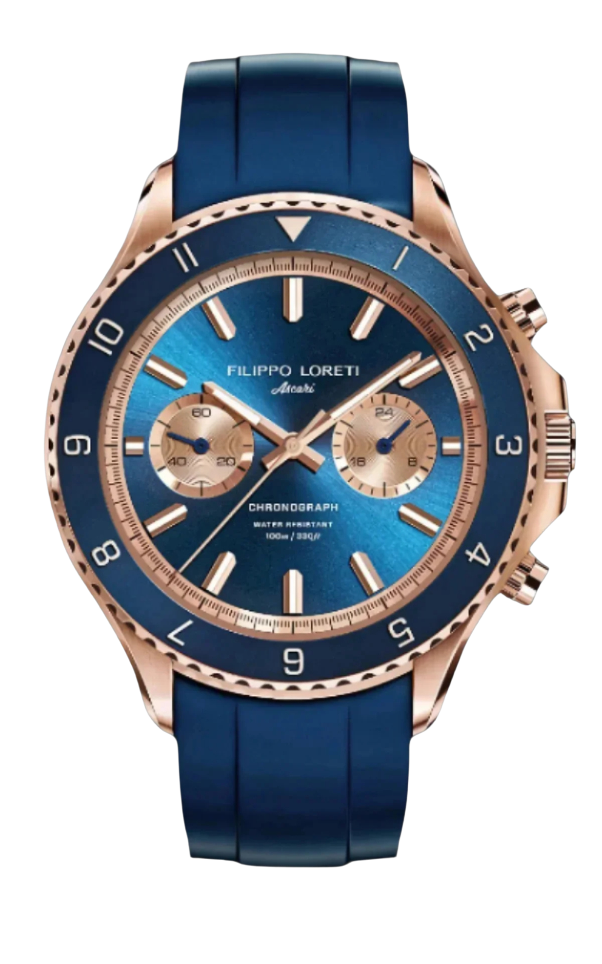 Ascari Indigo Rose Gold Rubber