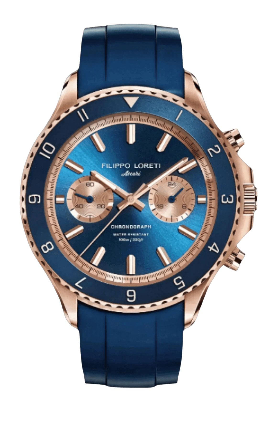 Ascari Indigo Rose Gold Rubber